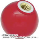 【SALE価格】TRUSCO 樹脂製握り玉 芯金付 赤 Φ40×M10mm ( P-TPC40-10R ) トラスコ中山(株)