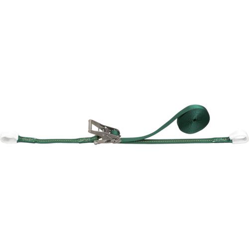 TRUSCO ( トラスコ中山 ) 強力型ベルト荷締機 SUS金具 25mm幅 300kg アイタイプ ( ...