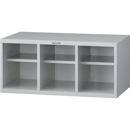 【SALE価格】TRUSCO 上置オープンシューズケース中棚付 900X515X410 ( UP-9040 ) トラスコ中山(株)