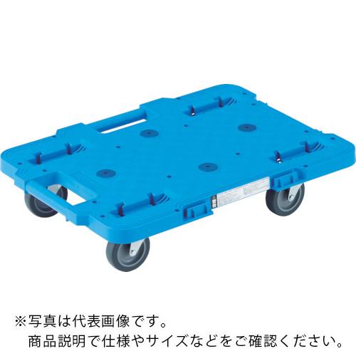 TRUSCO ( トラスコ中山 ) 樹脂製平台車 ルートバン 400X600 4輪自在 青 ( MPB-600J-B )