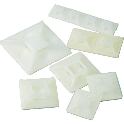 TRUSCO 結束バンド固定具(粘着シート付)幅3.2 4連結(25個) 単体1 ( THC-100-S4 ) トラスコ中山(株)