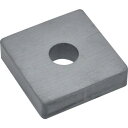 TRUSCO フェライト磁石 角形・穴あり 40mmX40mmX10mm 1個入 ( TF40KA40-1P ) トラスコ中山(株)