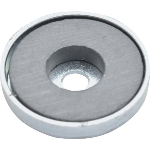 TRUSCO キャップ付フェライト磁石 丸形穴あり 外径19.8mmX厚み4mm 1個入 ( TFC20RA-1P ) トラスコ中山(株)