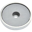 TRUSCO キャップ付フェライト磁石 丸形穴あり 外径36mmX厚み7.5mm 1個入 ( TFC36RA-1P ) トラスコ中山(株)
