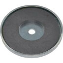 TRUSCO キャップ付フェライト磁石 丸形穴あり 外径46mmX厚み4.7mm 1個入 ( TFC46RA-1P ) トラスコ中山(株)