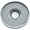 TRUSCO キャップ付フェライト磁石 丸形穴あり 外径50mmX厚み8.5mm 1個入 ( TFC50RA-1P ) トラスコ中山(株)