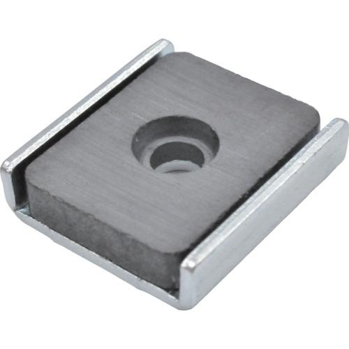 TRUSCO キャップ付フェライト磁石 角形穴あり 25.5mmX23.5mmX6.5mm ( TFC25KA-1P ) トラスコ中山(株)