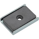 TRUSCO キャップ付フェライト磁石 角形穴あり 43mmX30.2mmX7mm 1個入 ( TFC43KA-1P ) トラスコ中山(株)