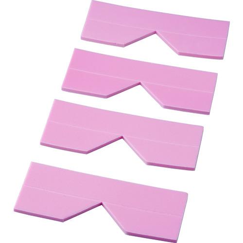 TRUSCO エッジクッションテープ コーナー用4枚入 レッド ( TECC-50R ) トラスコ中山(株)