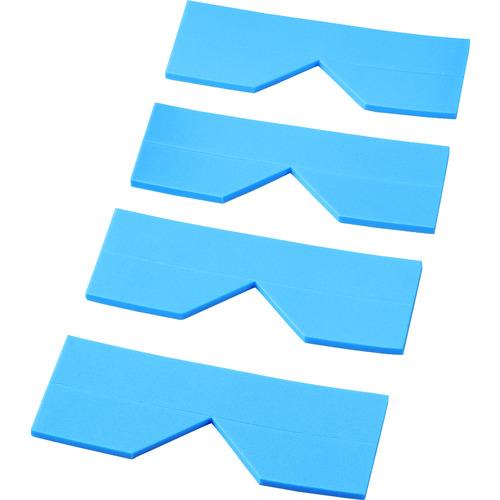 TRUSCO エッジクッションテープ コーナー用4枚入 ブルー ( TECC-50B ) トラスコ中山(株)