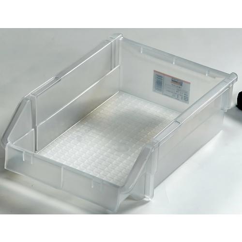 特長：工具・各種部品の集中管理に役立ちます。コンテナを積み重ねて（ネスティング）使用することもできます。底面が小さくなっているので収納物が空になれば、かさが低く積み重ねられます。仕様：容量(L)：3.2色：半透明外形寸法(mm)間口：192外形寸法(mm)奥行：285外形寸法(mm)高さ：90有効内寸(mm)間口：158有効内寸(mm)奥行：219有効内寸(mm)高さ：82適合カード差し(別売)：TJ材質／仕上：ポリプロピレン（PP）　●代表画像について 商品によっては、代表画像を使用している場合がございます。 商品のカラー、サイズなどが異なる商品をイメージ画像として 使用させて頂いている場合がございます。 必ず、商品の品番と仕様をご確認のうえ、ご注文お願いいたいます。 　●北海道・沖縄・離島・一部地域の送料について 別途追加で送料がかかる場合がございます。 送料がかかる場合は、メールにて送料をご連絡させて頂き、 お客様にご了承頂いてからの手配となります。 　●お買上げ明細書の廃止について 当店では、個人情報保護と環境保護の観点から同封を廃止しております。 お買上げ明細書が必要な場合は、備考欄に「お買上げ明細必要」と 記載お願いいたします。 当店からの出荷の場合は、同封にて発送させて頂きます。 （※メーカー直送の場合は、PDFデータをメールさせて頂きます。） 　注意事項 ※商品名に【2個セット】等、数量の明記がない場合は1個での販売となります。