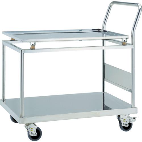 【SALE価格】TRUSCO ( トラスコ中山 ) ステンレス台車 SUS304 防振台車 900X600 2段 帯電防止U車輪 ( SBSD-9060-T2-TBU )