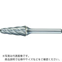 TRUSCO 超硬バー テーパー(先丸) Φ19X刃長38X軸6 アルミカット ( TA7C190 ) トラスコ中山(株)