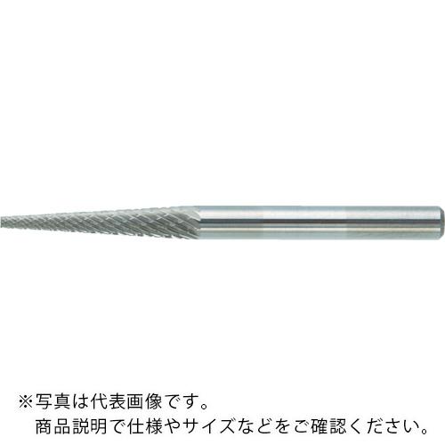 TRUSCO 超硬バー テーパー型 Φ3(14°)X刃長11X軸3 ダブルカット ( TB5A031 ) トラスコ中山(株)