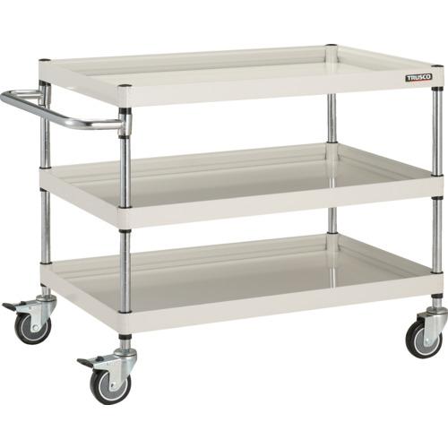 TRUSCO ツールワゴン ファルコンワゴン 900×600 ウレタン車輪 ホワイト ( FAW-793U-W ) トラスコ中山(株)
