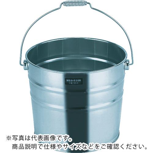 TRUSCO ステンレスバケツ 15L 300ΦXH305 取手付 ( T-MNM-15A ) トラスコ中山(株)