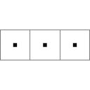 TRUSCO アルファベットステッカー 30×30 点 白地/黒文字 3枚入 ( TSN-30-TN ) トラスコ中山(株)