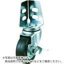 TRUSCO アングル式ゴムキャスター 自在S付き Φ50 ( TYSA-50RS ) トラスコ中山(株)