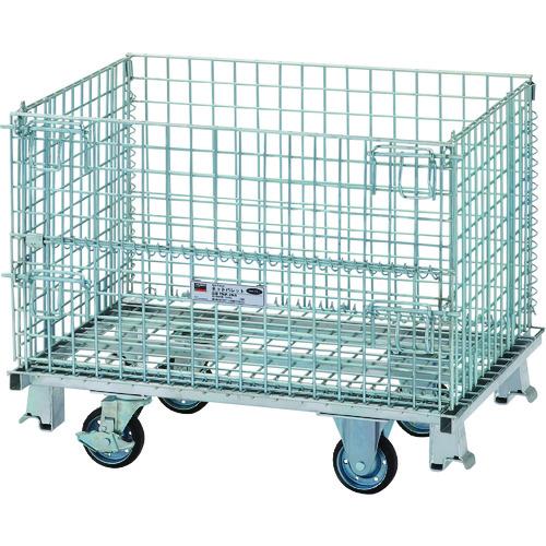 TRUSCO ネットパレット車輪付 900X650X755 500kg ( TNP-2NS ) トラスコ中山(株)