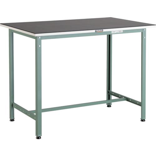 Rakuten - TRUSCO ( トラスコ中山 ) 軽荷重立作業台(300kg)HAE型 900X450XH905 ゴムマット張り グリーン色 ( HAE-0945G5 )