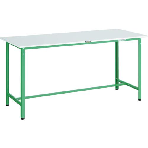TRUSCO 軽荷重立作業台(300kg)HAE型 1500X750XH900 基本タイプ ヤンググリーン色 ( HRAE-1500 YG ) ト..