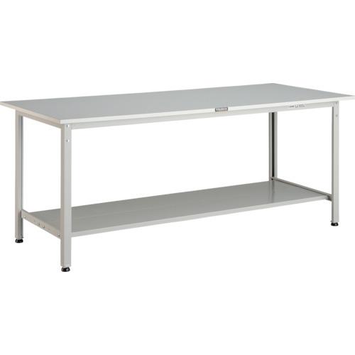 【SALE価格】TRUSCO ( トラスコ中山 ) 軽荷重作業台(300kg)AE型 1800X750XH740 下棚2枚付 ホワイト色 ( RAE-1800LT2 W )