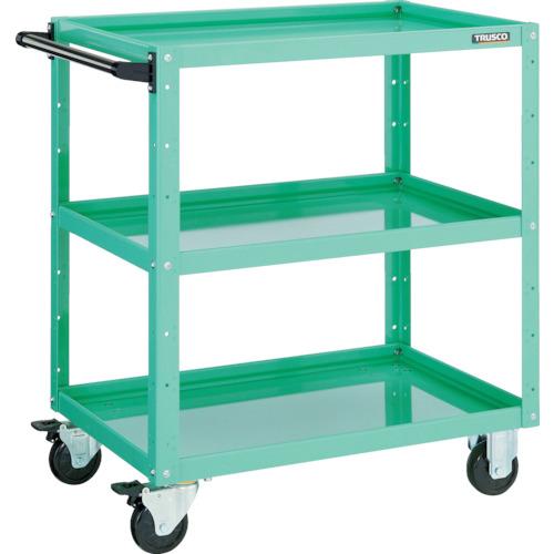 TRUSCO ツールワゴン イーグルワゴン 600X400XH880 3段 ヤンググリーン ( EGW-963-YG ) トラスコ中山(株)