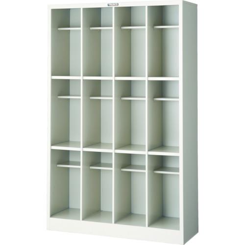 TRUSCO 長靴対応オープンシューズケース 12人用 中棚付 ( NPS12L ) トラスコ中山(株)