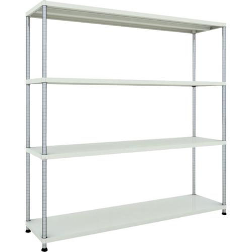 TRUSCO スチールラック フェニックスラック 1800X450 4段 W色 抗菌粉体塗装 ( PER-6644-W ) トラスコ中山(株)