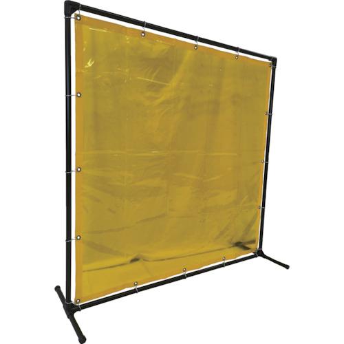 TRUSCO ( トラスコ中山 ) 溶接遮光フェンス 1515型単体 固定足 黄 ( YF1515K-Y )