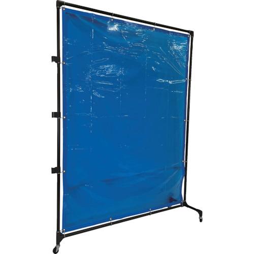 TRUSCO 溶接遮光フェンス 2015型接続 キャスター 青 ( YF2015S-B ) トラスコ中山(株)