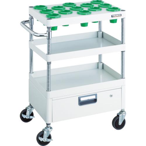 【SALE価格】TRUSCO ツールワゴン フェニックスワゴン 省音 600X400 1段引出付 NT-50 ホワイト ( PEW-T..