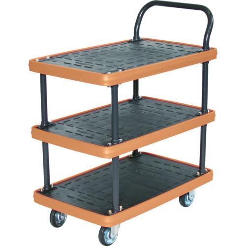 TRUSCO MKP樹脂製台車 3段式 716X436 ( MKP-155 ) トラスコ中山(株)