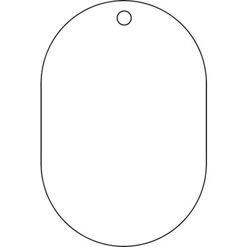 TRUSCO 白無地板 小判型 5枚組 70X47X2.5厚 ( T459-26 ) トラスコ中山(株)