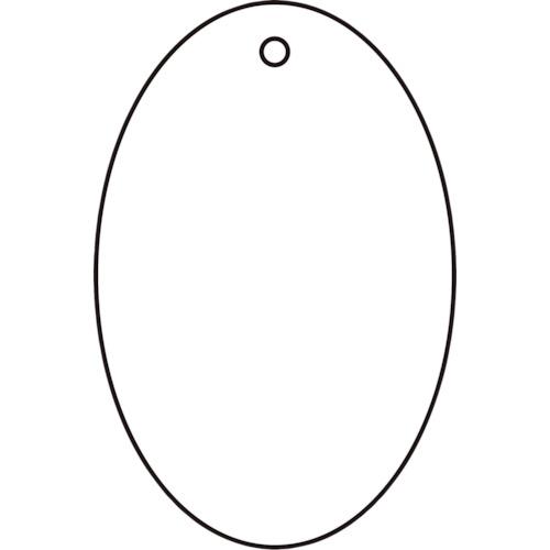 TRUSCO 白無地板 楕円型 5枚組 45×30×2厚 ( T886-49 ) トラスコ中山(株)