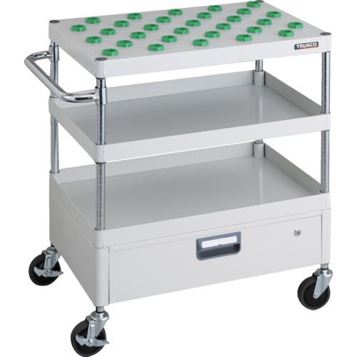 TRUSCO ツールワゴン フェニックスワゴン 省音 750X500 1段引出付 BT-30 ホワイト ( PEW-TL972CV-W ) ..