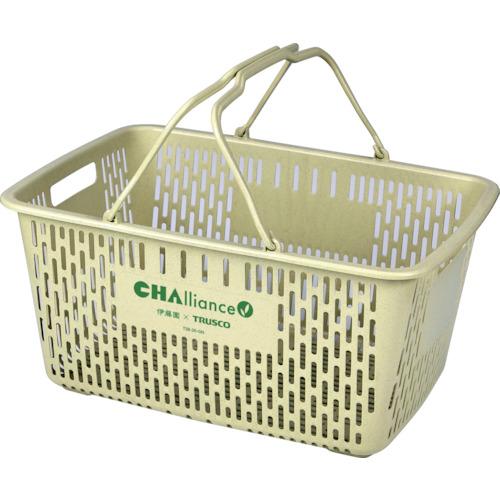 TRUSCO CHAlliance 茶がら入り 買い物かご 30L ( TSB-30-GN ) トラスコ中山(株)