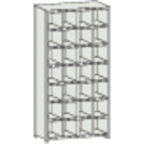 TRUSCO スチール製区分棚 KC型 コボレ止めなし 889X264XH1802 4列7段 ( KC-4070 (KCガタ) ) トラスコ中山(株)