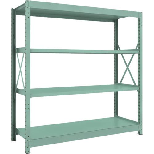 TRUSCO R3型中量棚 1800X600XH1800 4段 単体 ( R3-6664 (W1800XD600XH1800 4ダン) ) トラスコ中山(株)