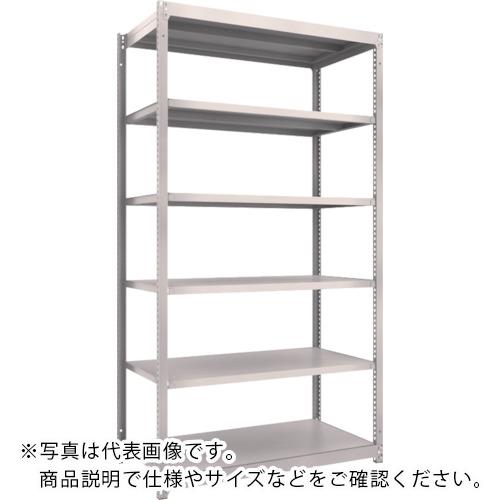 【SALE価格】TRUSCO スチールラック M1.5型軽中量棚 1160×595×H2100 6段単体 ネオグレー ( M1.5-7466 N..