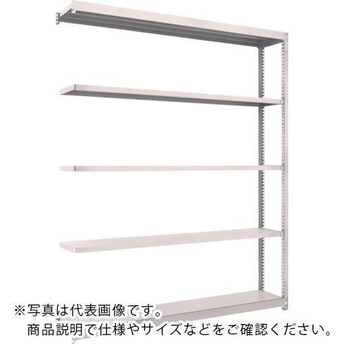 特長：ボルトを1本も使用していないボルトレス構造で、分解・組み立て作業が簡単。組立作業の時間を大幅に短縮できます。棚の段数変更が小刻みな25mmピッチで、自由に調整、変更ができます。高さ、奥行が同じであれば、増結することができます。また、支柱を兼用することにより、コストダウンが図れます。優れた断面構造で、荷重、横からのねじれにも強いC型形状の支柱を採用しています。樹脂ベースの使用により、床を傷つけません。仕様：間口(mm)：1760奥行(mm)：304高さ(mm)：2106有効間口(mm)：1716色：ネオグレー棚段数(段)：5均等積載量(kg/段)：150最大積載量(kg/台)：1000棚板調整ピッチ(mm)：25組立目安：2人30分単体型/連結型：連結型材質／仕上：本体:スチール（粉体塗装）ベース:ポリプロピレン（再生材100％使用）セット内容／付属品：支柱2本・ビーム4本・棚板5枚・中棚受8個・天棚受2個注意：集中荷重になりますと耐荷重能力は半減します。必ず均等に荷重を分布させてご使用ください。連結型のみではご使用できません。　●代表画像について 商品によっては、代表画像を使用している場合がございます。 商品のカラー、サイズなどが異なる商品をイメージ画像として 使用させて頂いている場合がございます。 必ず、商品の品番と仕様をご確認のうえ、ご注文お願いいたいます。 　●北海道・沖縄・離島・一部地域の送料について 別途追加で送料がかかる場合がございます。 送料がかかる場合は、メールにて送料をご連絡させて頂き、 お客様にご了承頂いてからの手配となります。 　●お買上げ明細書の廃止について 当店では、個人情報保護と環境保護の観点から同封を廃止しております。 お買上げ明細書が必要な場合は、備考欄に「お買上げ明細必要」と 記載お願いいたします。 当店からの出荷の場合は、同封にて発送させて頂きます。 （※メーカー直送の場合は、PDFデータをメールさせて頂きます。） 　注意事項 ※商品名に【2個セット】等、数量の明記がない場合は1個での販売となります。