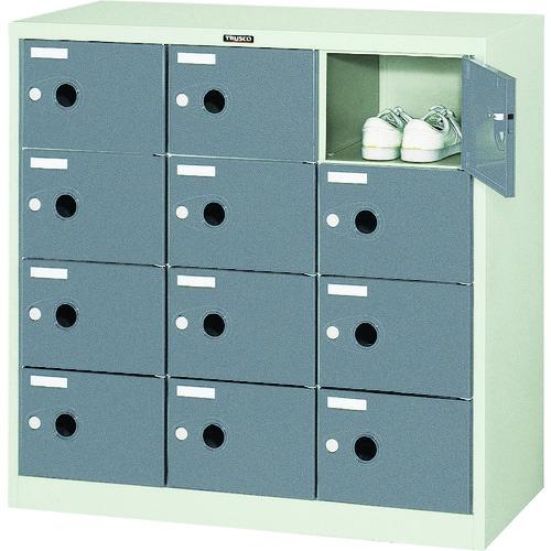 TRUSCO シューズケース 12人用 900X380XH880 ( SC-12P (ジョーナシ) ) トラスコ中山(株)