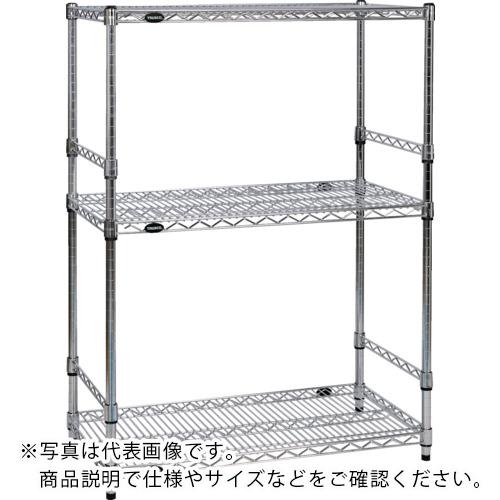 TRUSCO ( トラスコ中山 ) ステンレス製メッシュラック W605XD457XH923 3段 サイドバー付 ( TSM-SDB-3243 )