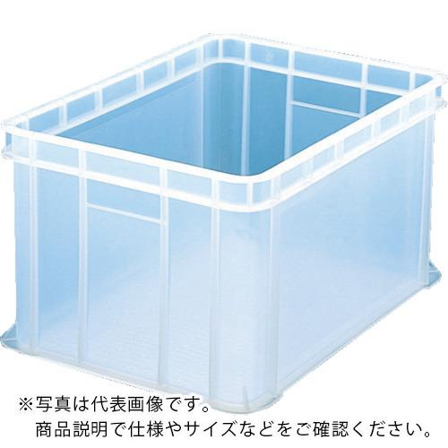 TRUSCO S型透明コンテナ 36L 透明ブルー ( S-36B ) トラスコ中山(株)