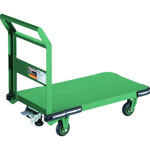 【SALE価格】TRUSCO ( トラスコ中山 ) 鋼鉄製運搬車 800X450 Φ100鋳物車輪 Lストッパー付 ( OH-3SS )