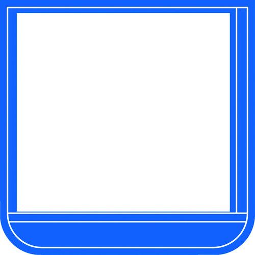 TRUSCO ポケット胸章青・軟質ビニール・60×60mm ( T368-16 ) トラスコ中山(株)