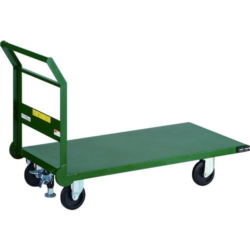 TRUSCO 鋼鉄製運搬車 1200X600 Φ150エアキャスター Lストッパー付 ( SH-2LNACSS ) トラスコ中山(株)