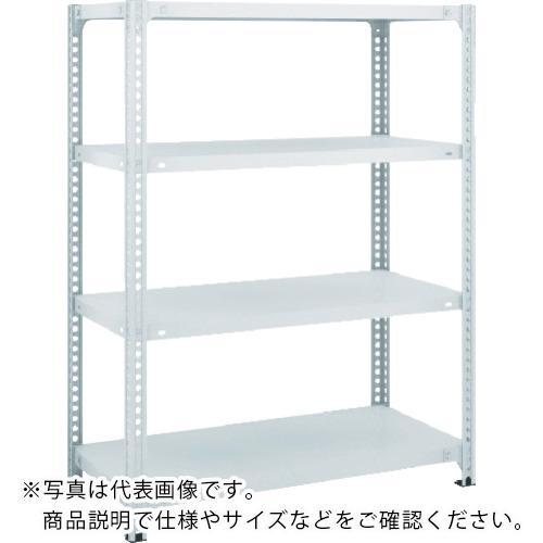 TRUSCO ( トラスコ中山 ) スチールラック SBL型抗菌塗装セミボルトレス軽量棚 W1500XD300XH1200 4段 W色 ( SBL-4534-W )