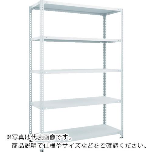 TRUSCO ( トラスコ中山 ) スチールラック SBL型抗菌塗装セミボルトレス軽量棚 W1200XD300XH1800 5段 W色 ( SBL-6435-W )