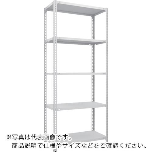 TRUSCO ( トラスコ中山 ) スチールラック SBL型抗菌塗装セミボルトレス軽量棚 W875XD300XH2100 5段 W色 ( SBL-7335-W )